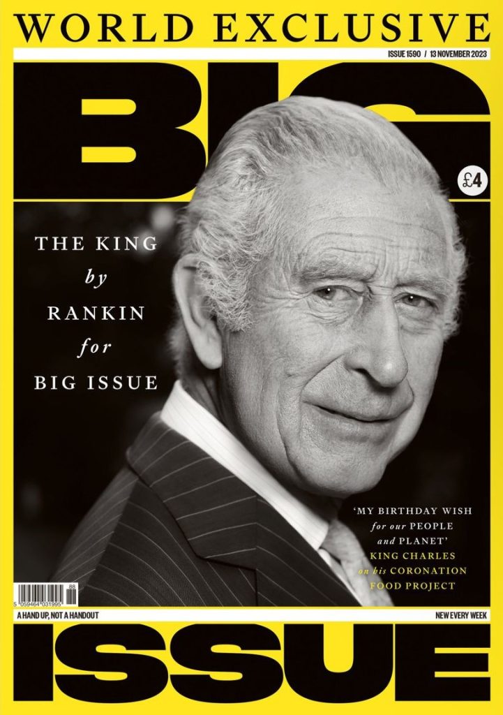 King Charles III - Big Issue cover